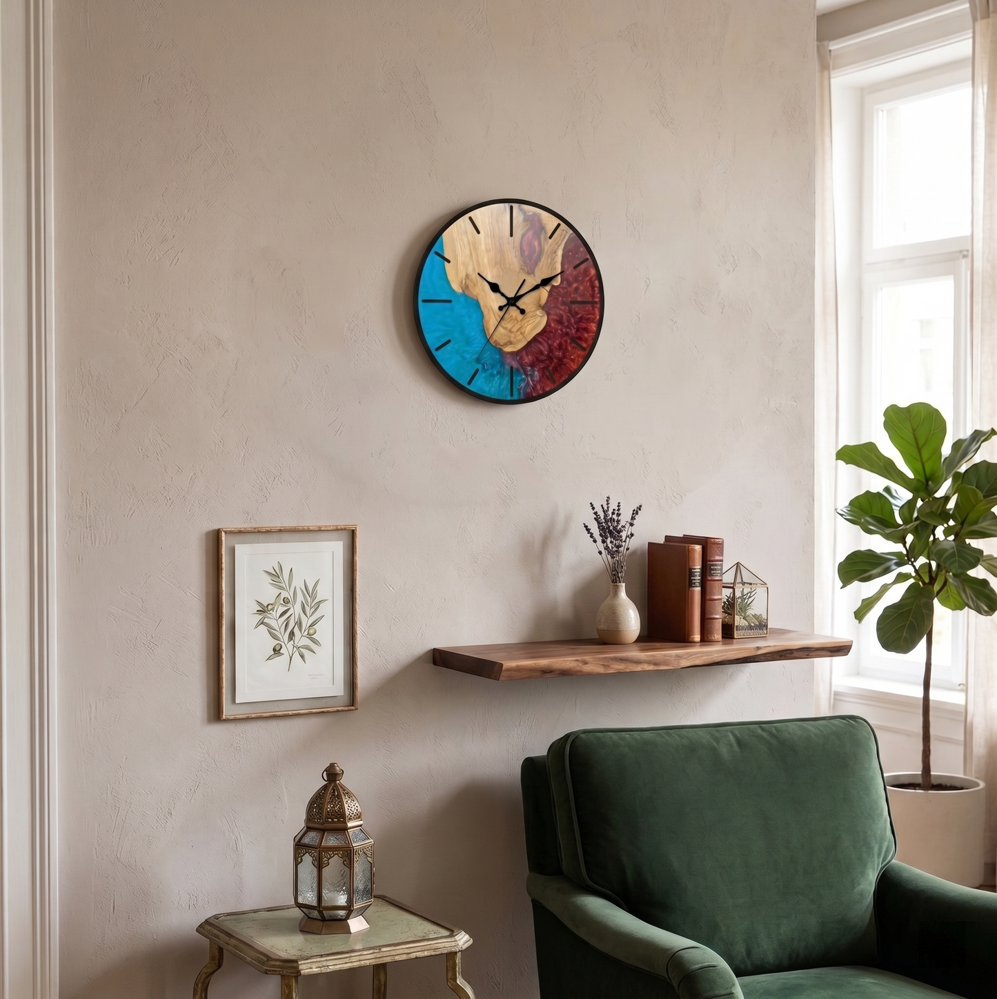 La Naturelle - Horloge Murale Design Raffinée | Silencieuse