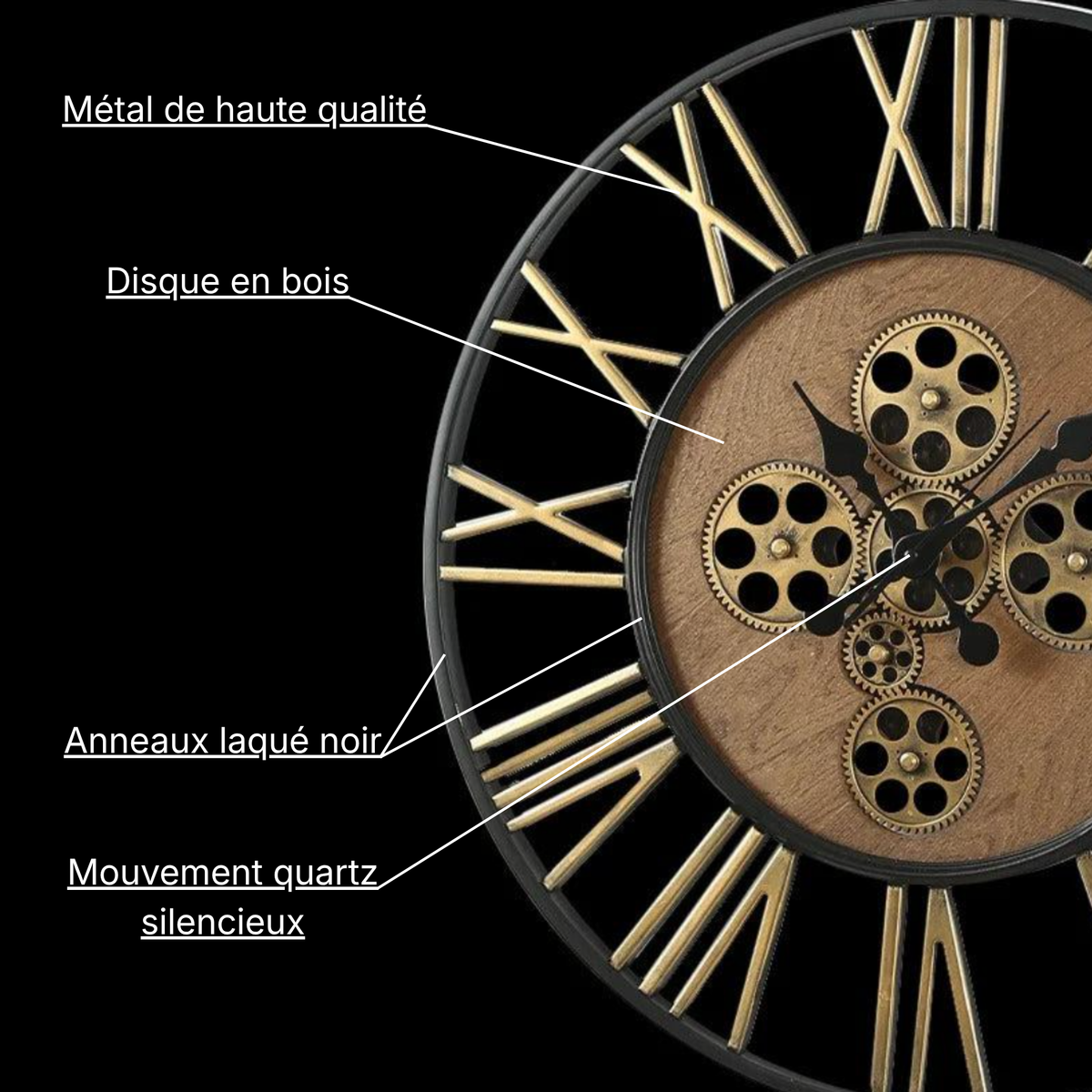 L'Ingénieuse - Horloge Murale Design