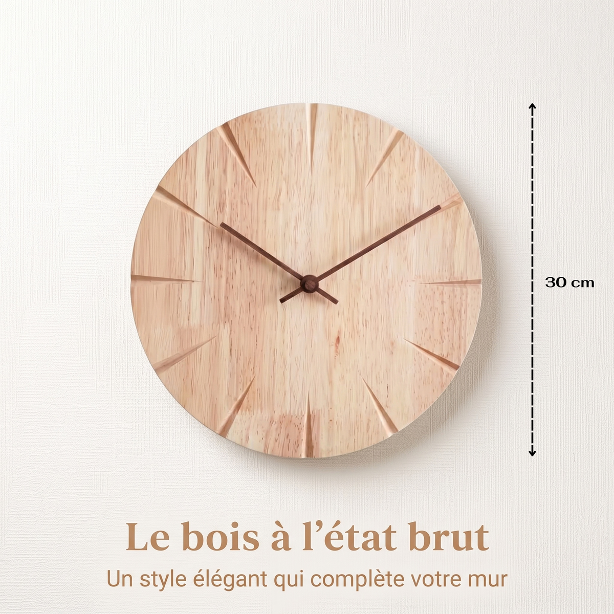 La Sobre - Horloge Murale Bois
