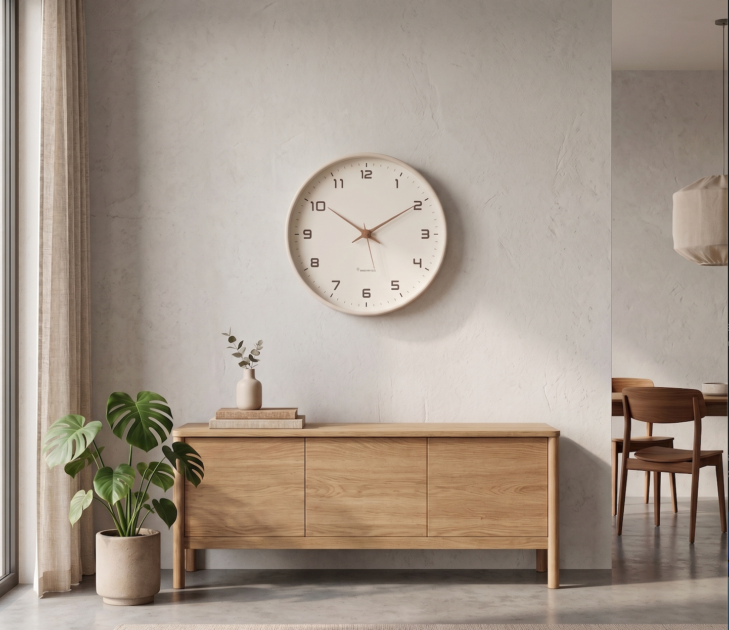 La Charmeuse - Horloge Murale Bois Authentique | Silencieuse