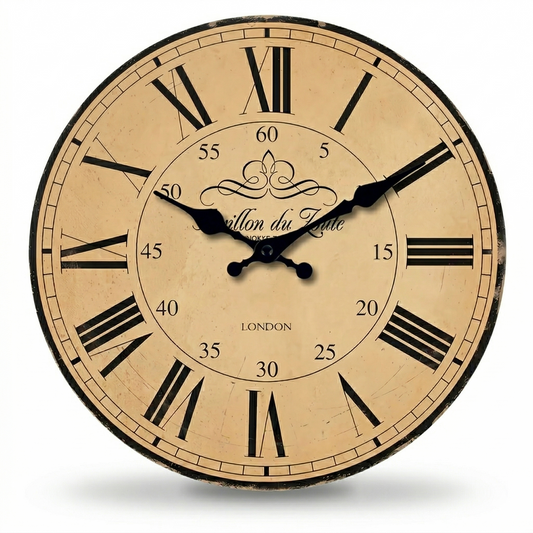 La Médiévale - Horloge Murale Vintage Distinguée | Silencieuse
