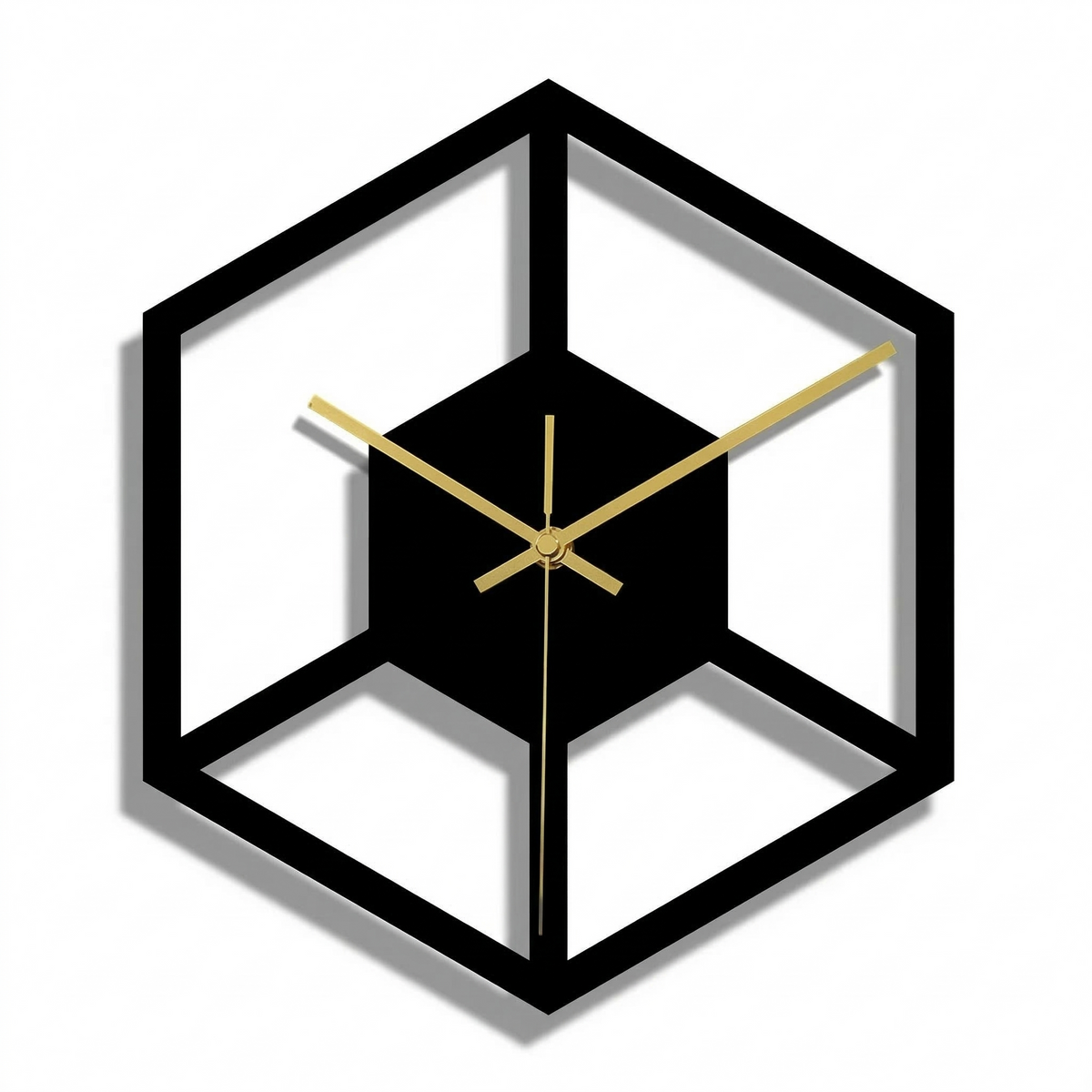 L'Hexagone - Horloge Murale Design