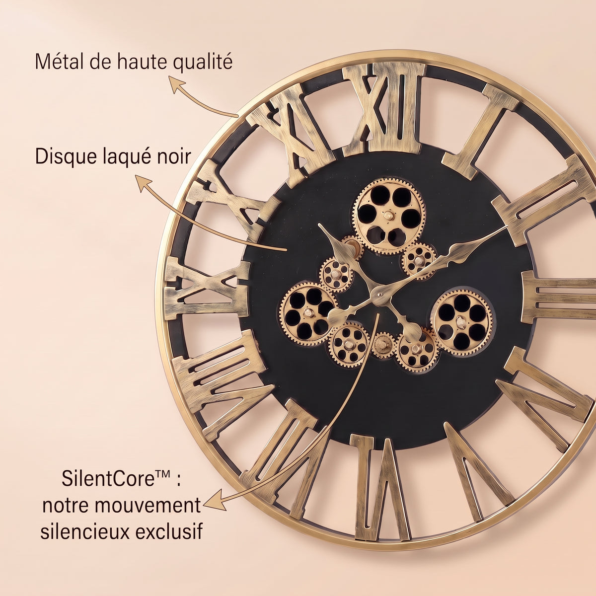 La Mécanique - Horloge Murale Design