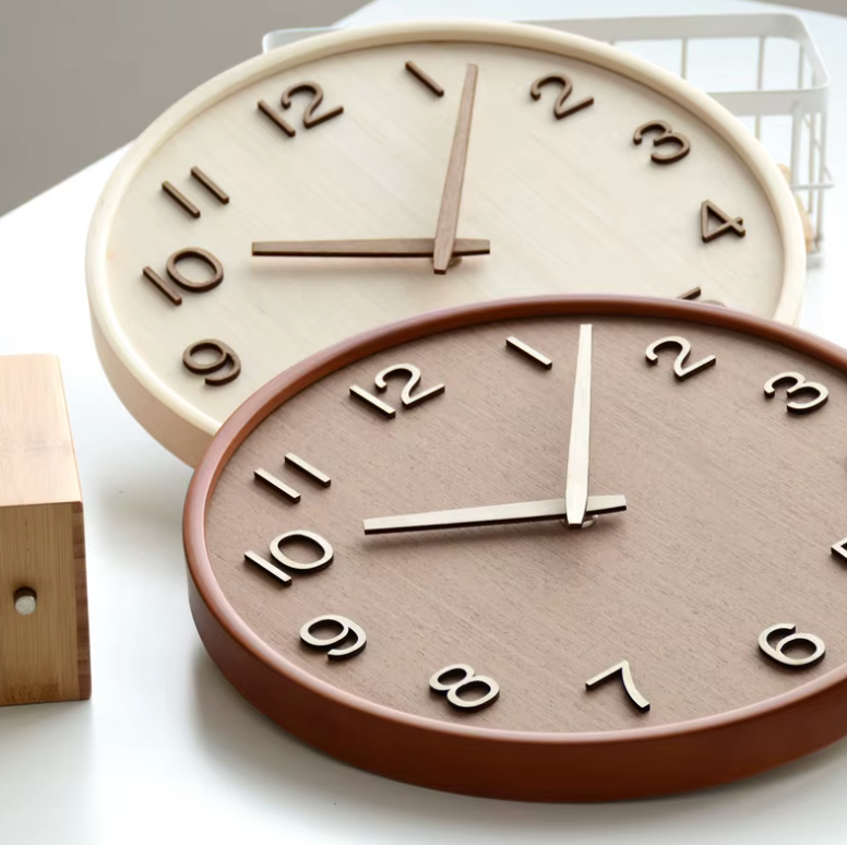 La Distinguée - Horloge Murale Bois Japonaise | Silencieuse