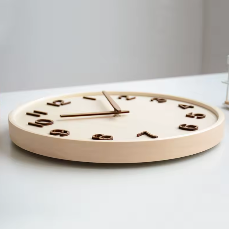 La Distinguée - Horloge Murale Bois Japonaise | Silencieuse
