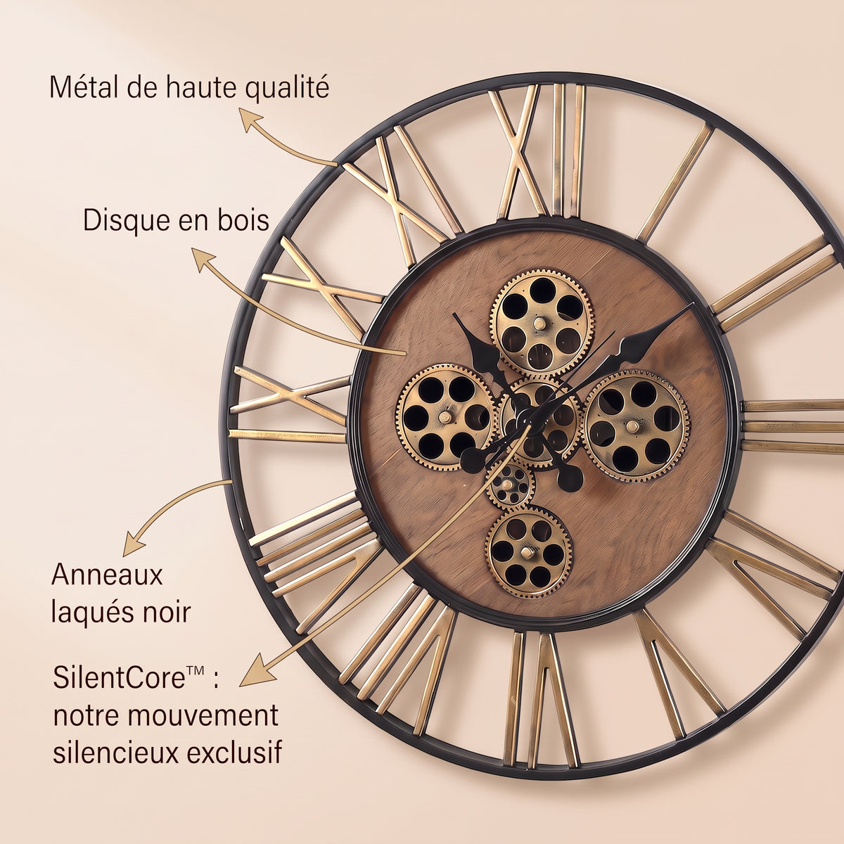 L'Ingénieuse - Horloge Murale Design