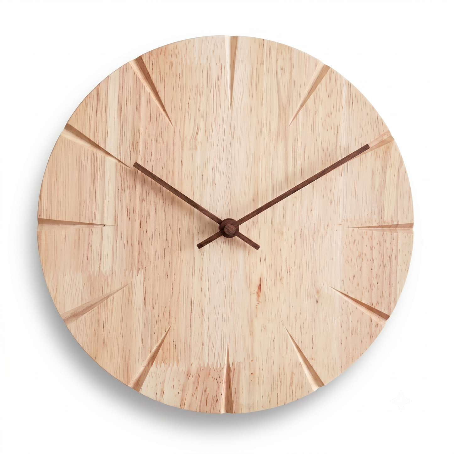 La Sobre - Horloge Murale Bois Minimaliste | Silencieuse