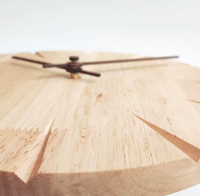 La Sobre - Horloge Murale Bois Minimaliste | Silencieuse