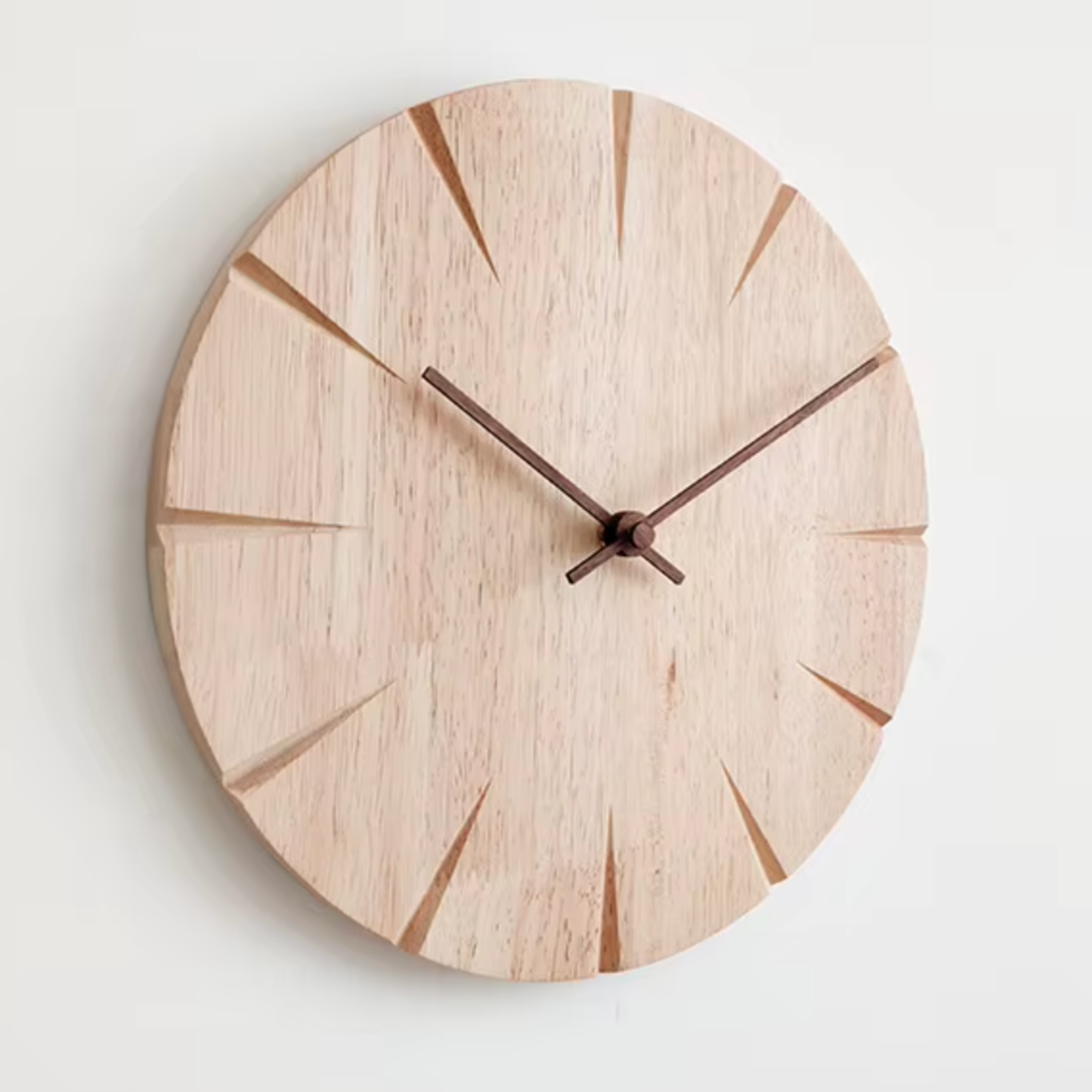 La Sobre - Horloge Murale Bois Minimaliste | Silencieuse