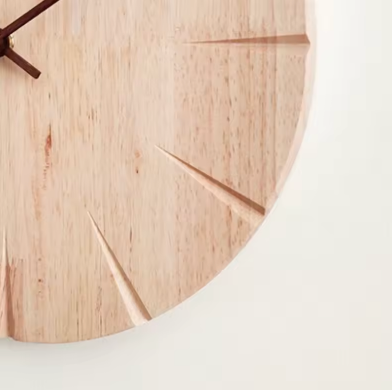 La Sobre - Horloge Murale Bois Minimaliste | Silencieuse