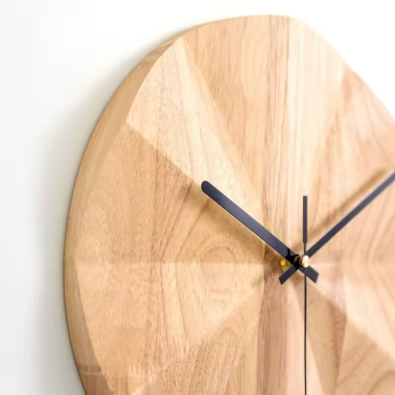 La Premium - Horloge Murale Bois Authentique | Silencieuse