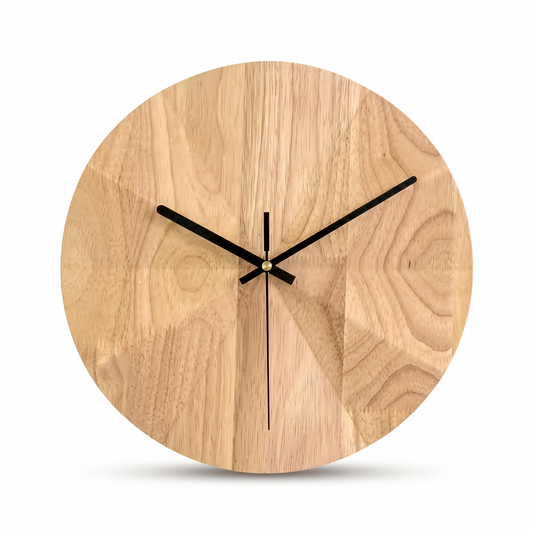 La Premium - Horloge Murale Bois Authentique | Silencieuse