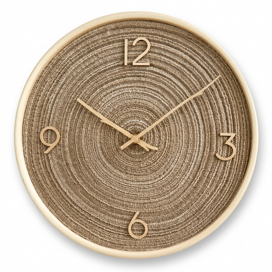 La Raffinée - Horloge Murale Bois Élégante | Silencieuse