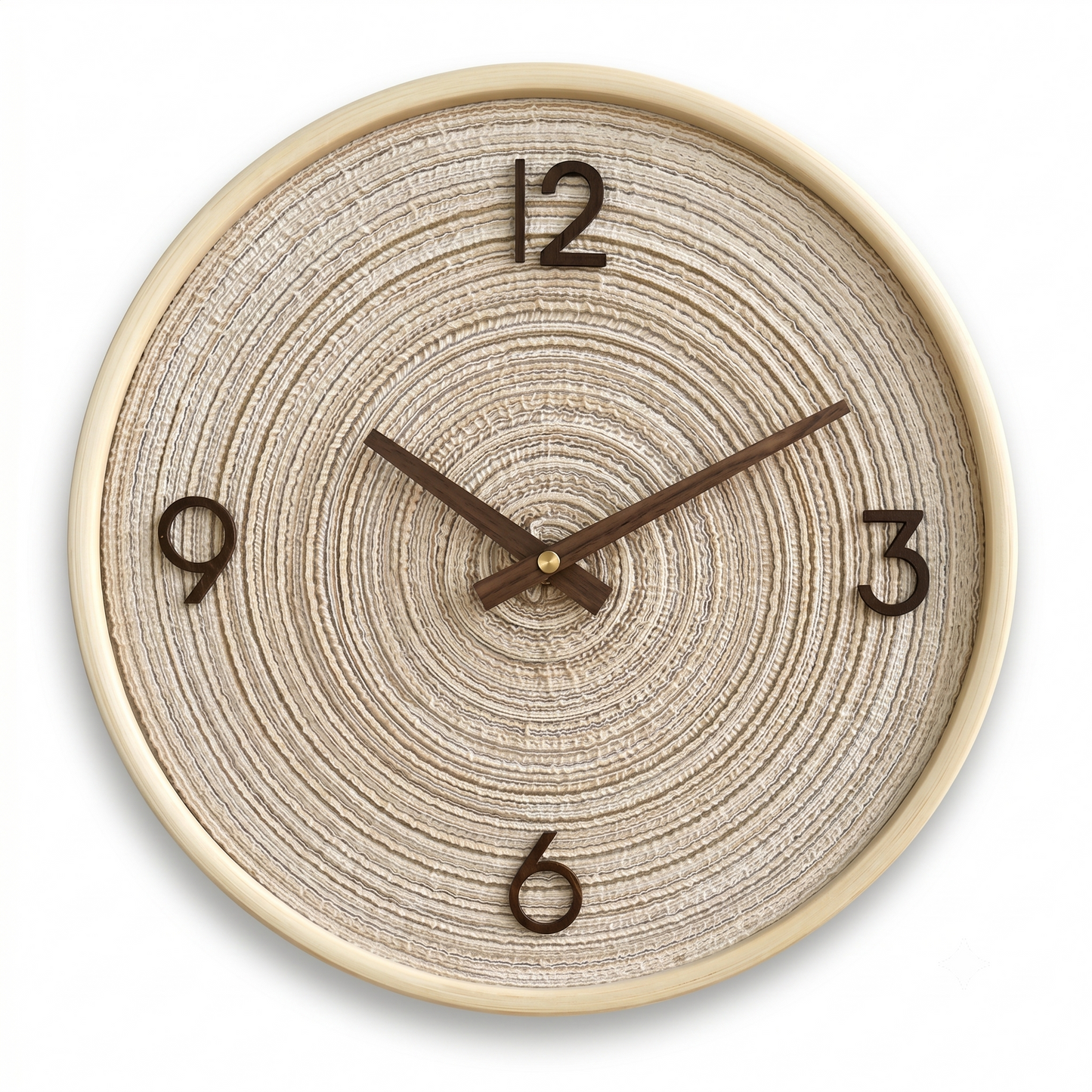 La Raffinée - Horloge Murale Bois Élégante | Silencieuse