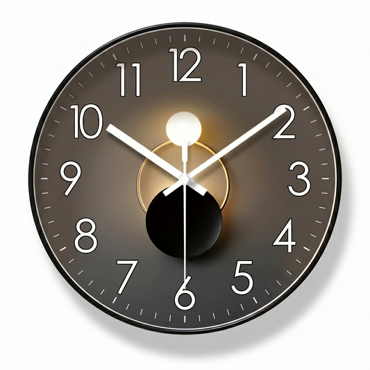 La Lumineuse - Horloge Murale Design Unique | Silencieuse