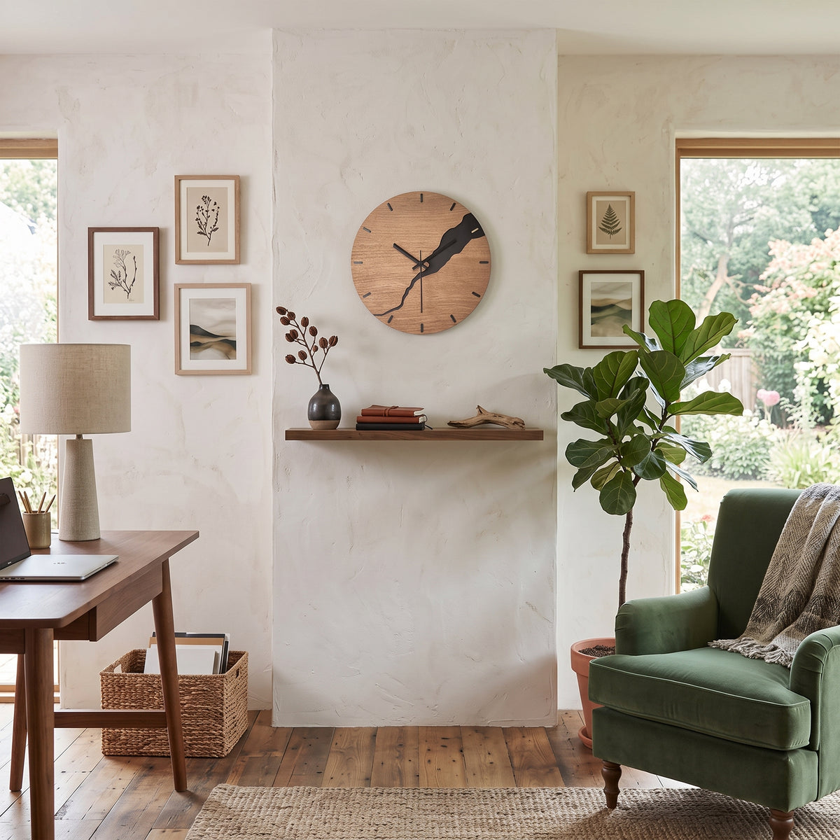 La Fissurée - Horloge Murale Bois