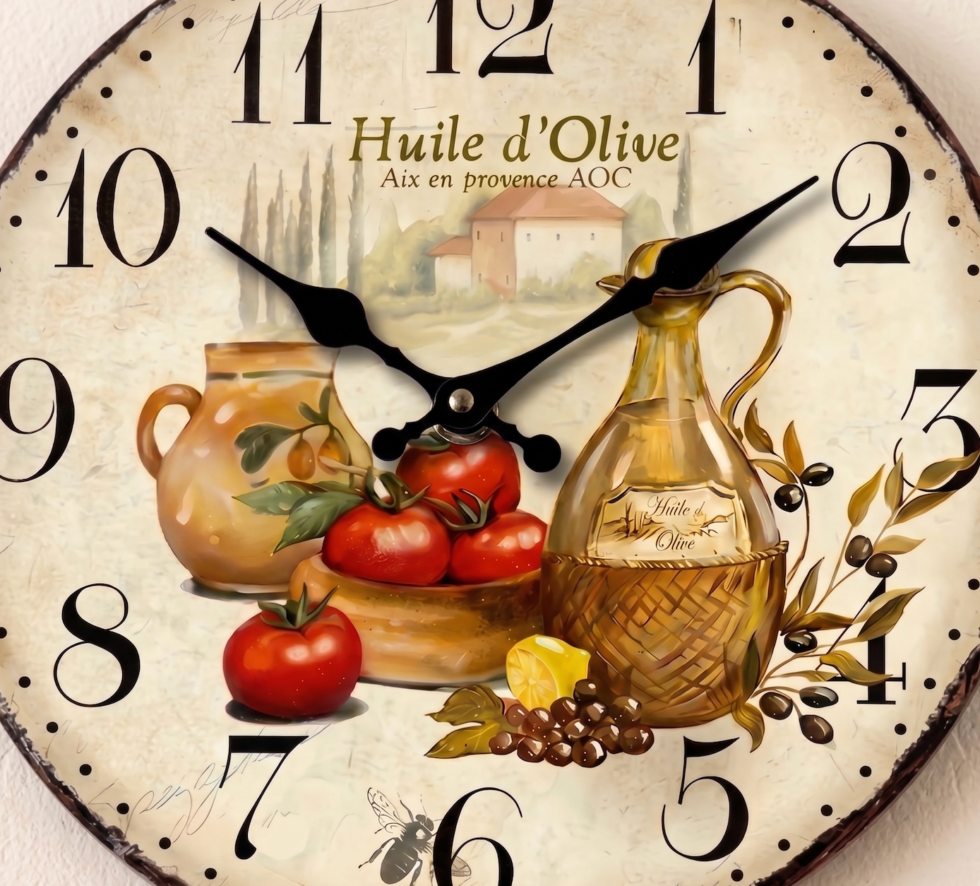 La Provenciale - Horloge Murale Vintage Chaleureuse | Silencieuse