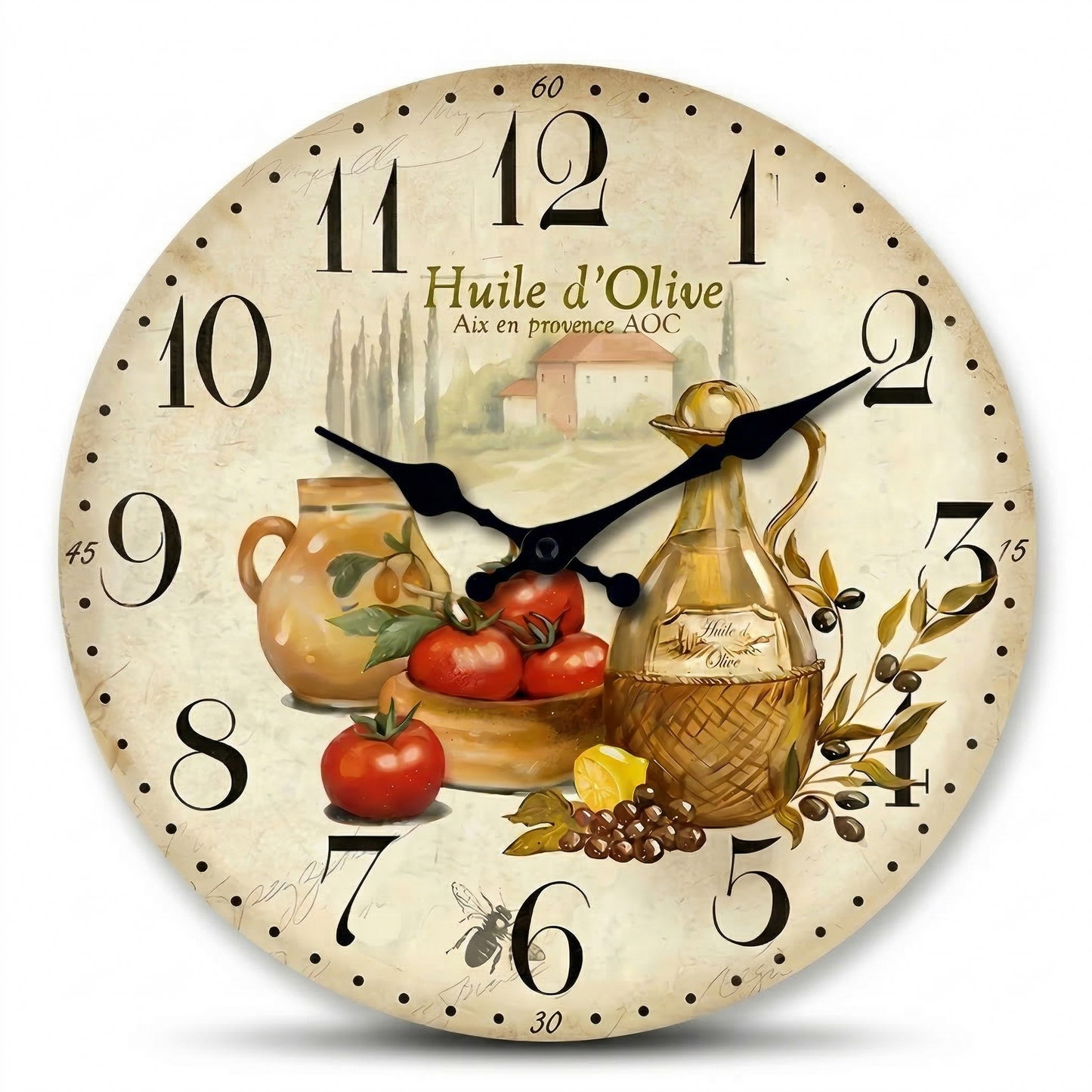 La Provenciale - Horloge Murale Vintage Chaleureuse | Silencieuse