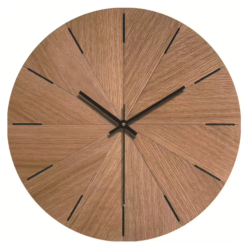 La Boisée - Horloge Murale Bois Authentique | Silencieuse
