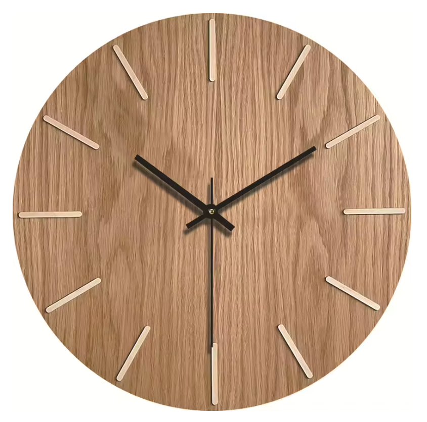 La Boisée - Horloge Murale Bois Authentique | Silencieuse
