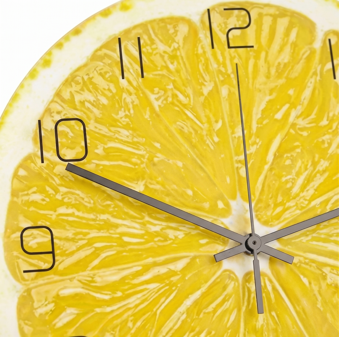 Le Citron Jaune - Horloge Murale Originale Fruitée | Silencieuse
