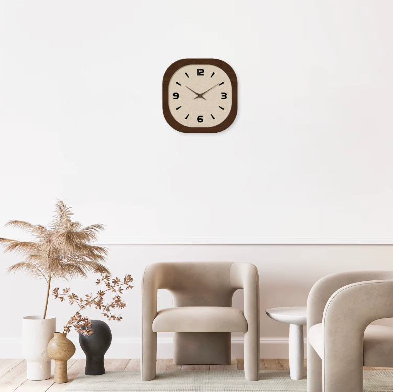 La Nette - Horloge Murale Design Contemporaine | Silencieuse