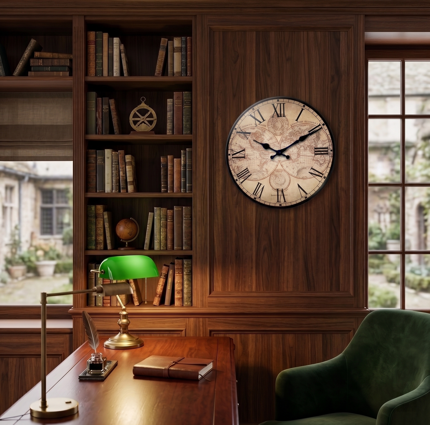 La Navigatrice - Horloge Murale Vintage Intemporelle | Silencieuse