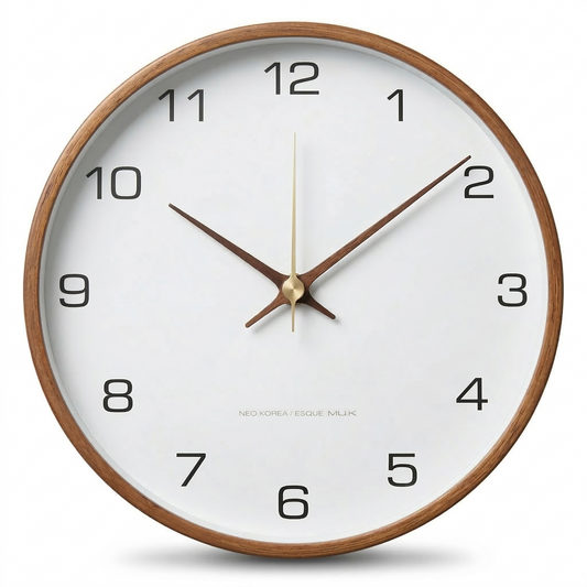 L'Intemporelle - Horloge Murale Bois Authentique | Silencieuse