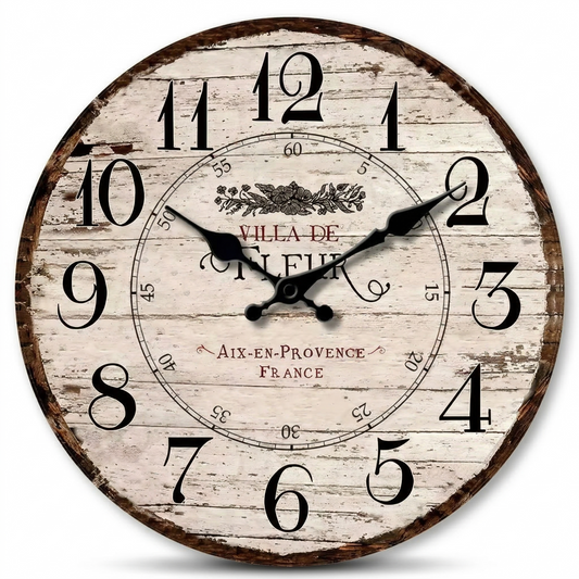 La Vieillie - Horloge Murale Vintage Intemporelle | Silencieuse