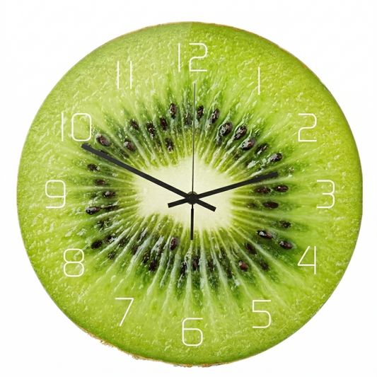 Le Kiwi - Horloge Murale Originale Fruitée | Silencieuse