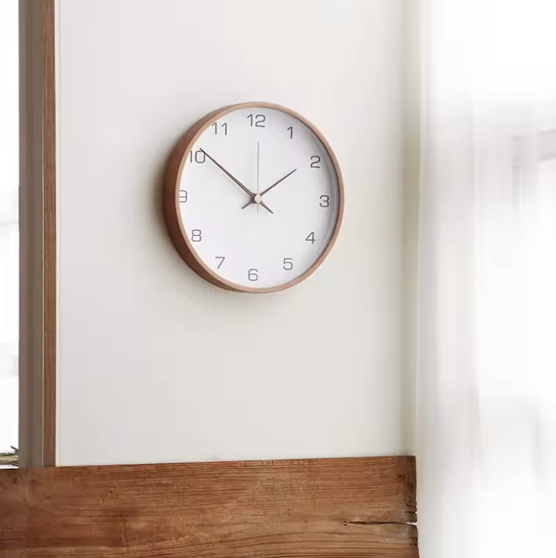 L'Intemporelle - Horloge Murale Bois Authentique | Silencieuse
