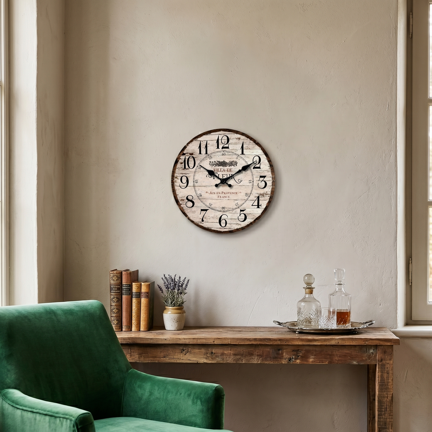 La Vieillie - Horloge Murale Vintage Intemporelle | Silencieuse
