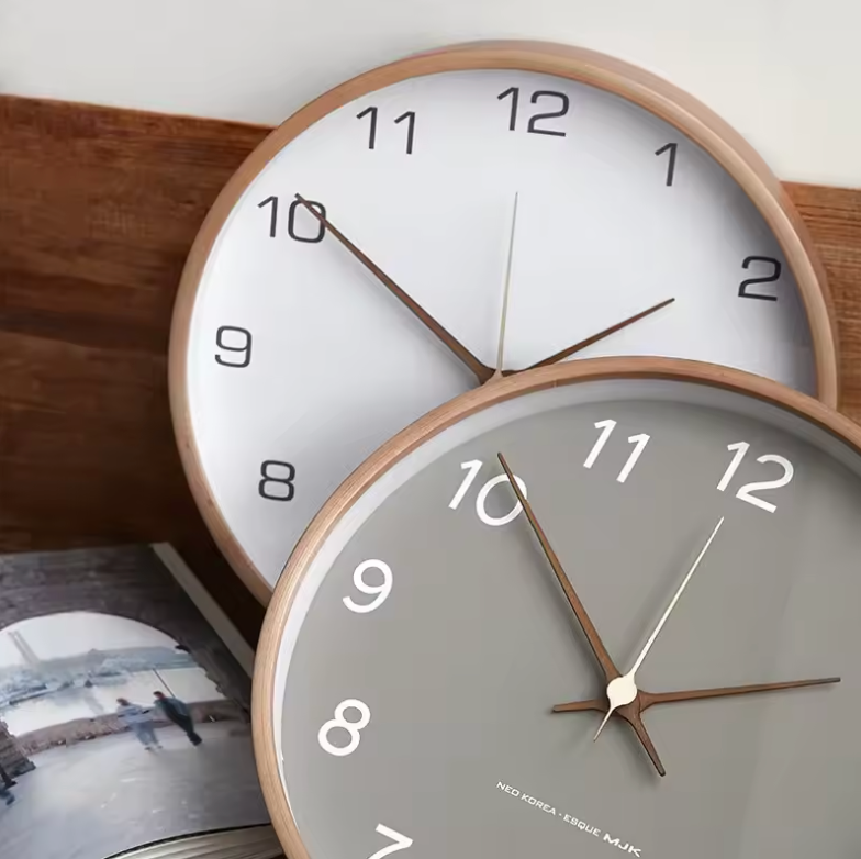 L'Intemporelle - Horloge Murale Bois Authentique | Silencieuse