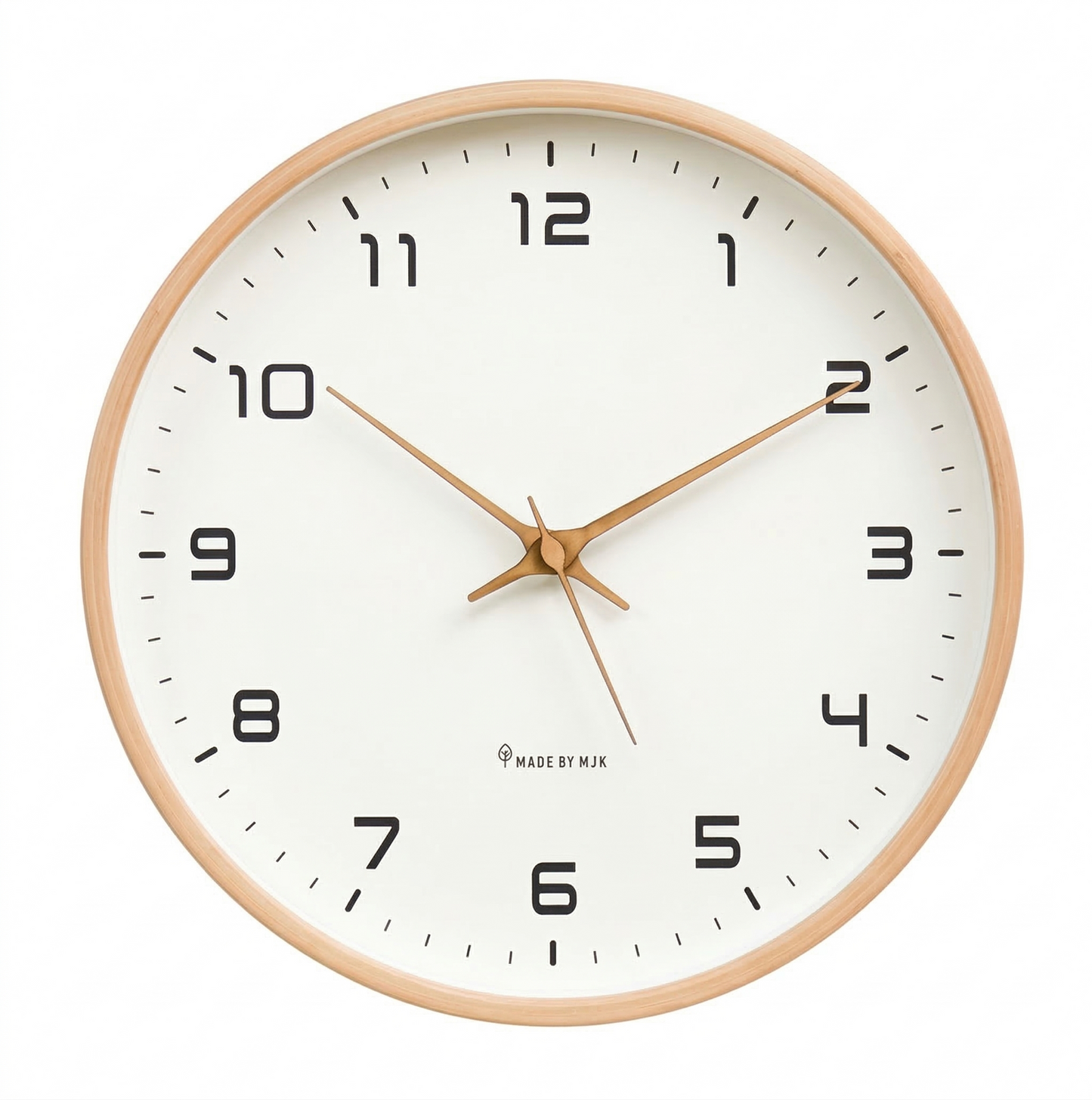 La Charmeuse - Horloge Murale Bois Authentique | Silencieuse