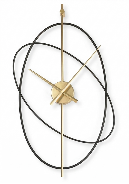 L'Élégante - Horloge Murale Design Structurée | Silencieuse