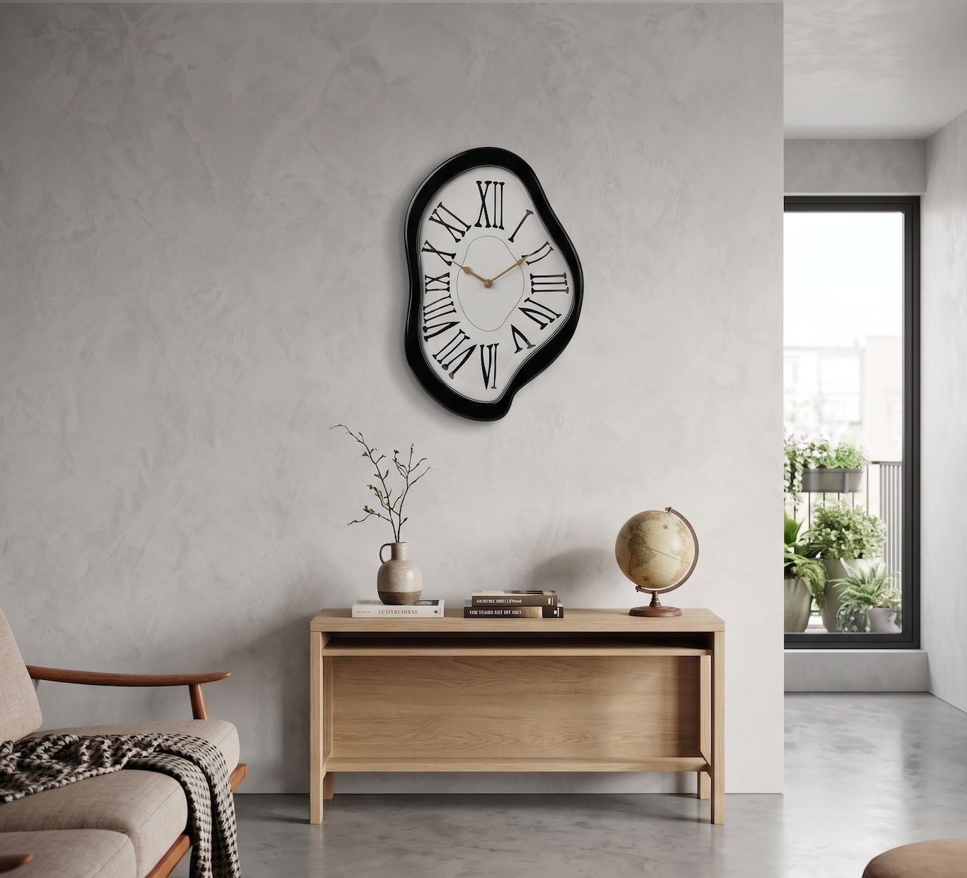 L'Ondulée - Horloge Murale Originale Unique | Silencieuse