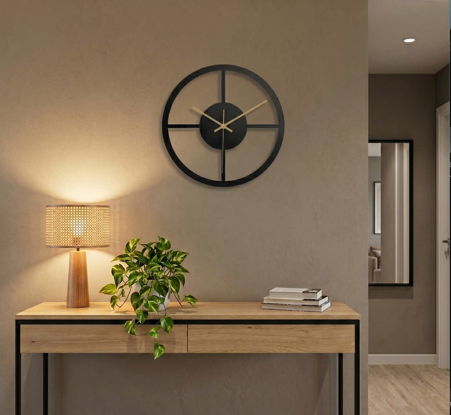 La Circulaire - Horloge Murale Design Moderne | Silencieuse